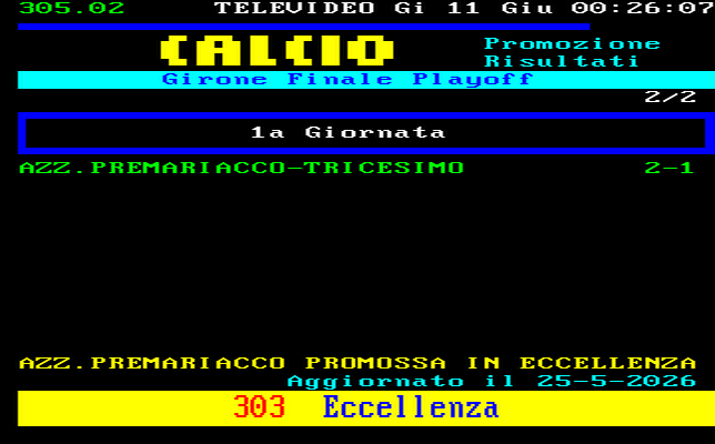 Friuli Venezia Giulia Calcio Promozione Girone B Risultati