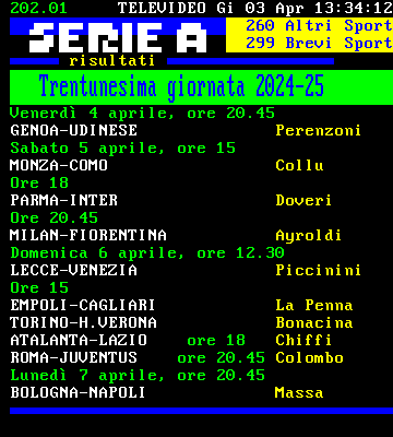 Serie a 